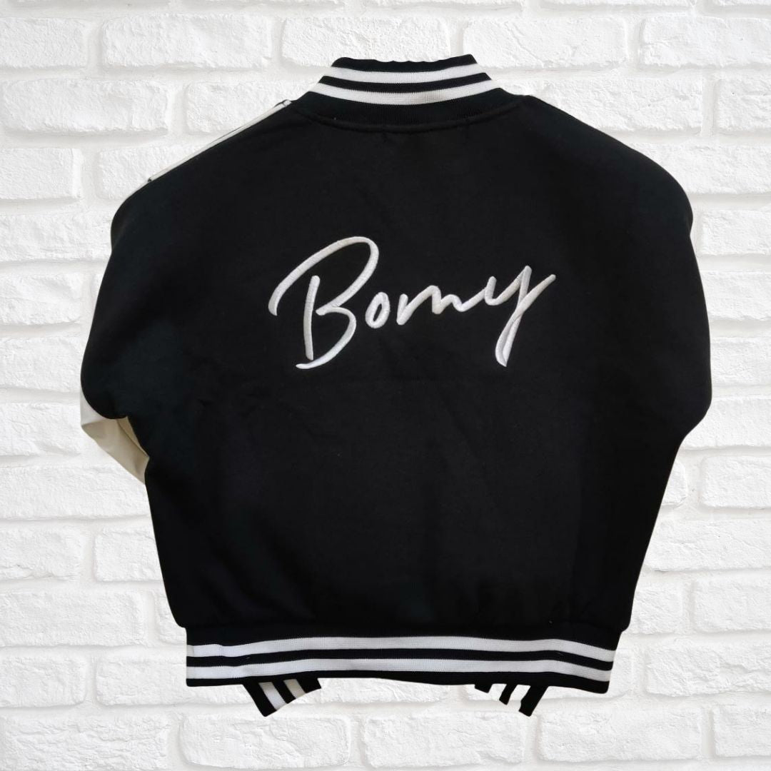 Bomy baseball Jacket & Skirt " Black Set " for womens